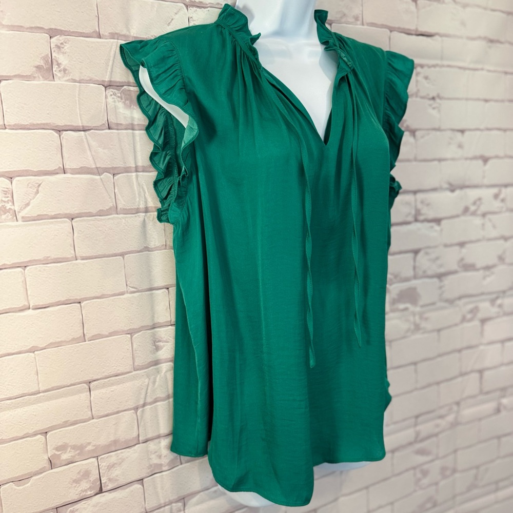 NWT Cupcakes & Cashmere Ruffle top